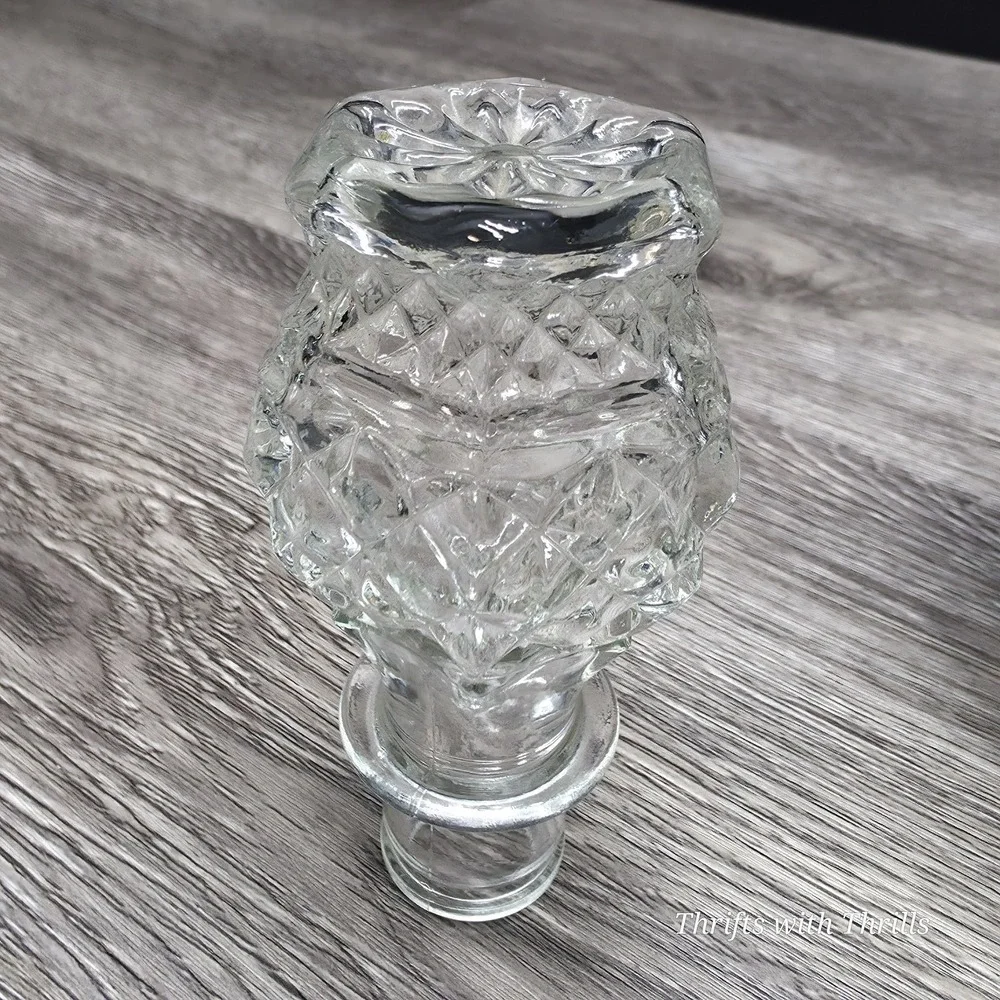 Vintage Anchor‎ Hocking Wexford Crystal Wine Decanter Bottle